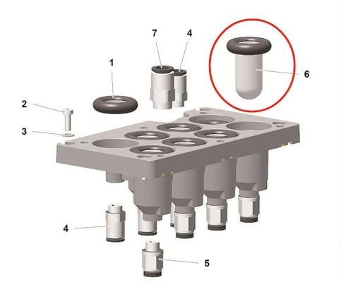 1019470 পাউডার কোটিং-এর জন্য অতিরিক্ত যন্ত্রাংশ পাউডার পাম্প পিপি07