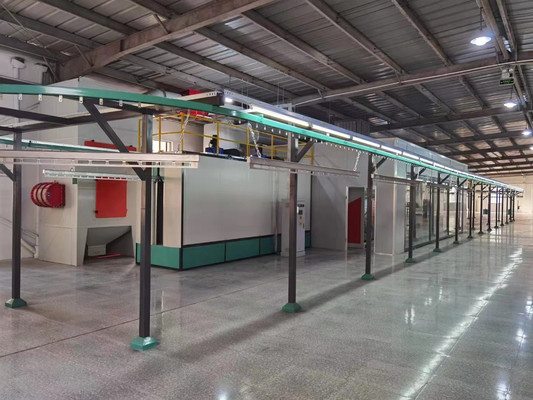 কাঠের প্লেট কাঠের আসবাবপত্র Mdf এর জন্য 40m/ঘন্টা স্বয়ংক্রিয় পাউডার লেপ লাইন