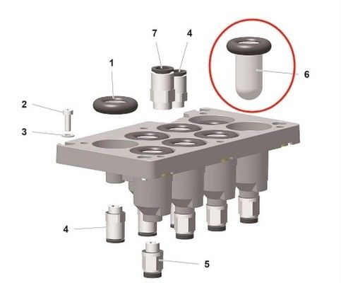 1019470 পাউডার কোটিং-এর জন্য অতিরিক্ত যন্ত্রাংশ পাউডার পাম্প  Pp07