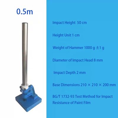 পেইন্ট ফিল্ম ইম্প্যাক্ট টেস্টার / ড্রপ হ্যামার ইম্প্যাক্ট টেস্টার - মেটাল কোটিং পেইন্ট ইম্প্যাক্ট রেজিস্ট্যান্স টেস্টার (জিবি/টি ১73২)