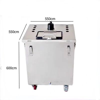 পাউডার কোটিং মেশিনের জন্য স্টেইনলেস স্টিল ফ্লুইডাইজিং পাউডার কোটিং হপার