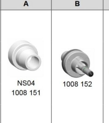 1008151 রাউন্ড NS04 পাউডার কোটিং গান অগ্রভাগ GM03 GA03 এর জন্য